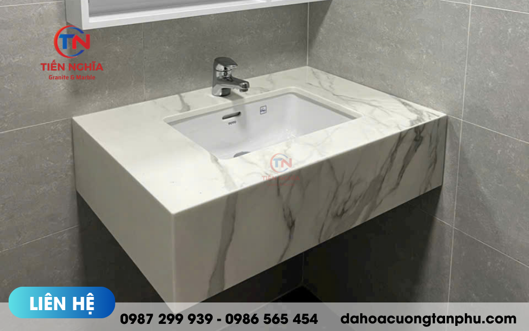 đá hoa cương ốp lavabo Tân Phú