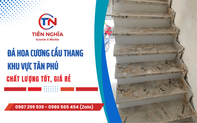 đá hoa cương ốp cầu thang