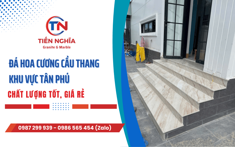 đá hoa cương ốp cầu thang