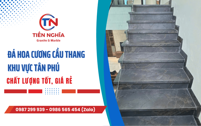 đá hoa cương ốp cầu thang