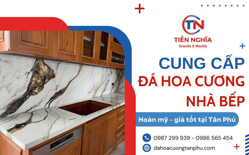 đá hoa cương nhà bếp Tân Phú