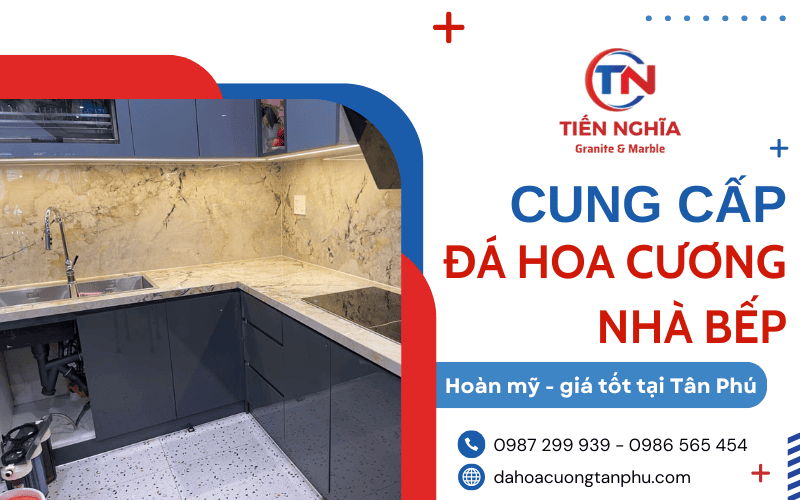 đá hoa cương nhà bếp Tân Phú