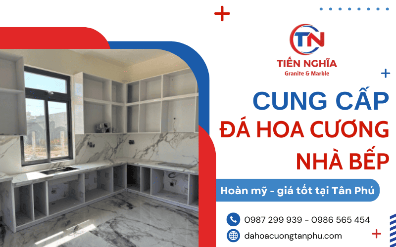 đá hoa cương nhà bếp Tân Phú