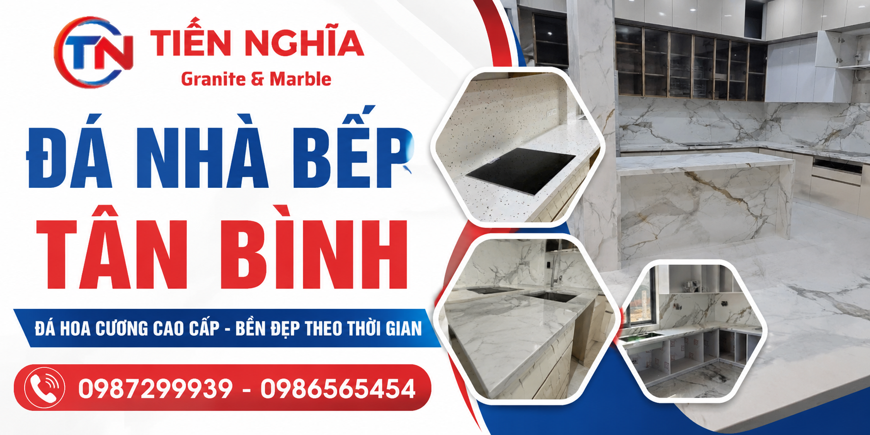 Top 5 mẫu đá nhà bếp Tân Bình được ưa chuộng