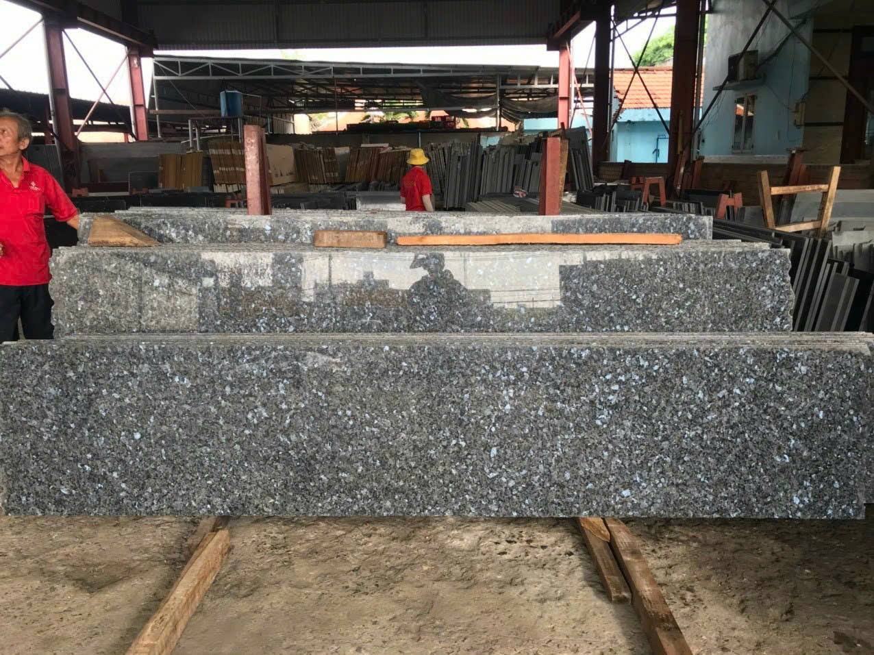 Mẫu  Đá Granite Xám Xanh