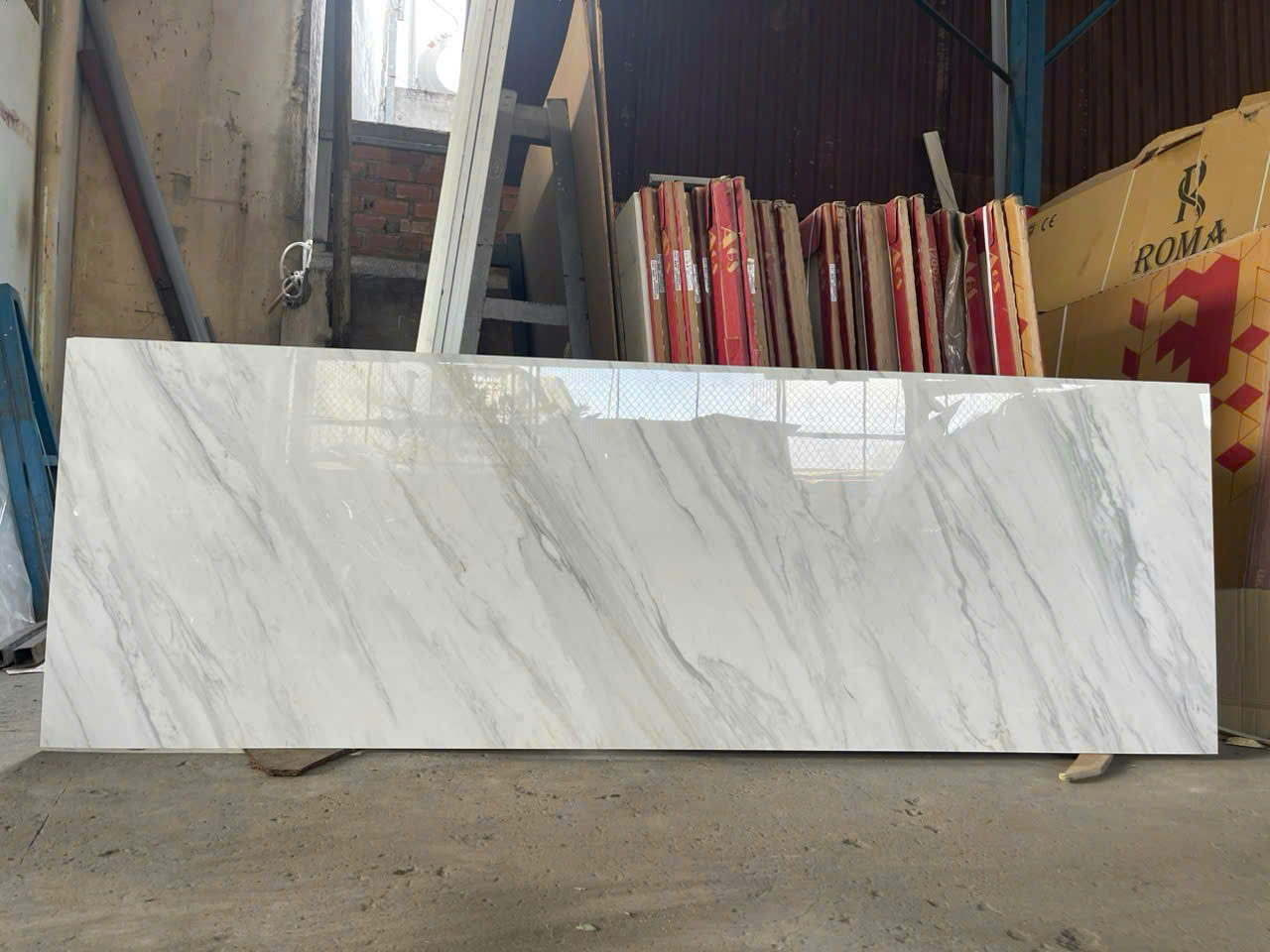 Đá Marble trắng vân mây